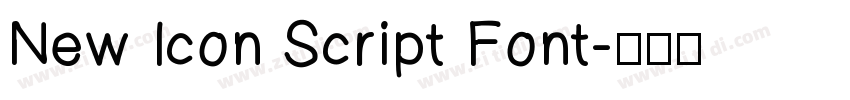 New Icon Script Font字体转换